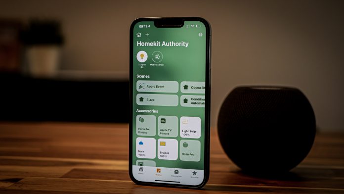 HomeKit on a iPhone with HomePod and iOS15